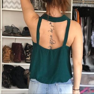 Free People High Neck Crop Top sz S